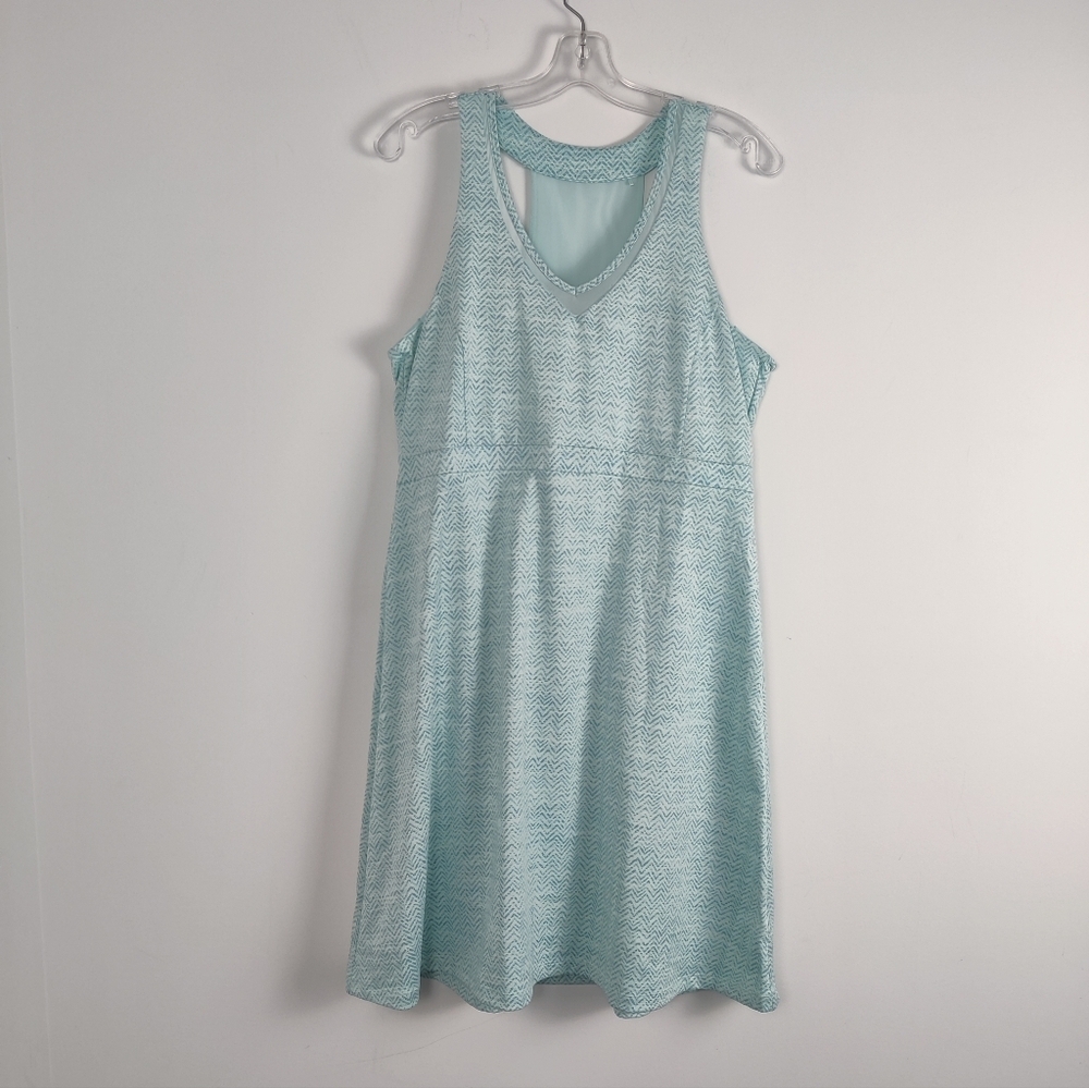 Mondetta Performance Golf Dress - XL - Refreshing Aqua Chevron Athletic Gorpcore